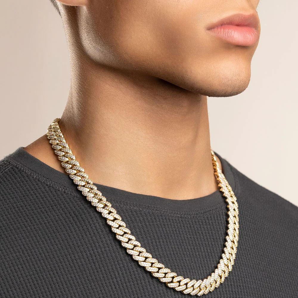 Diamond Cuban Link Chain 12mm - Image 3