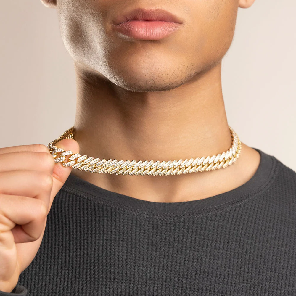 Diamond Cuban Link Chain 12mm - Image 4