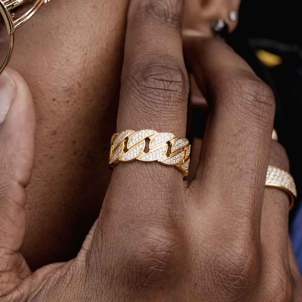 Diamond Cuban Link Ring - Image 3