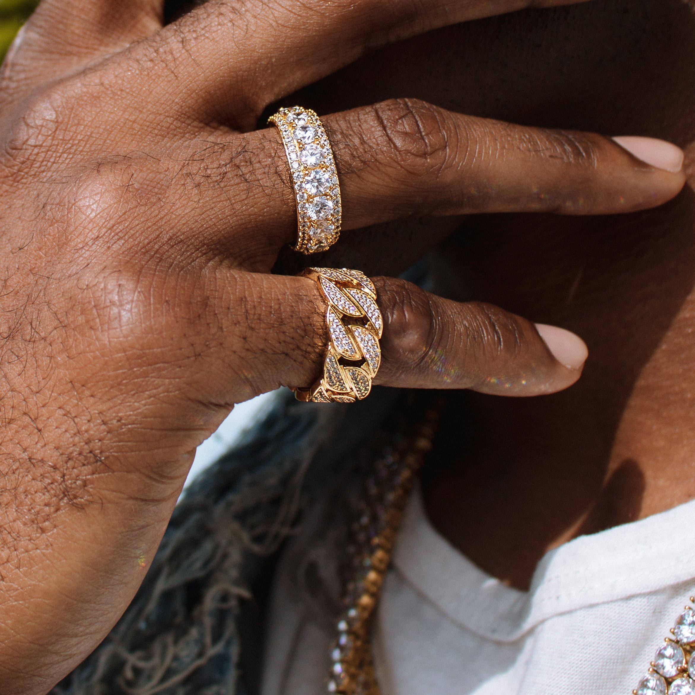 Diamond Cuban Link Ring - Image 4