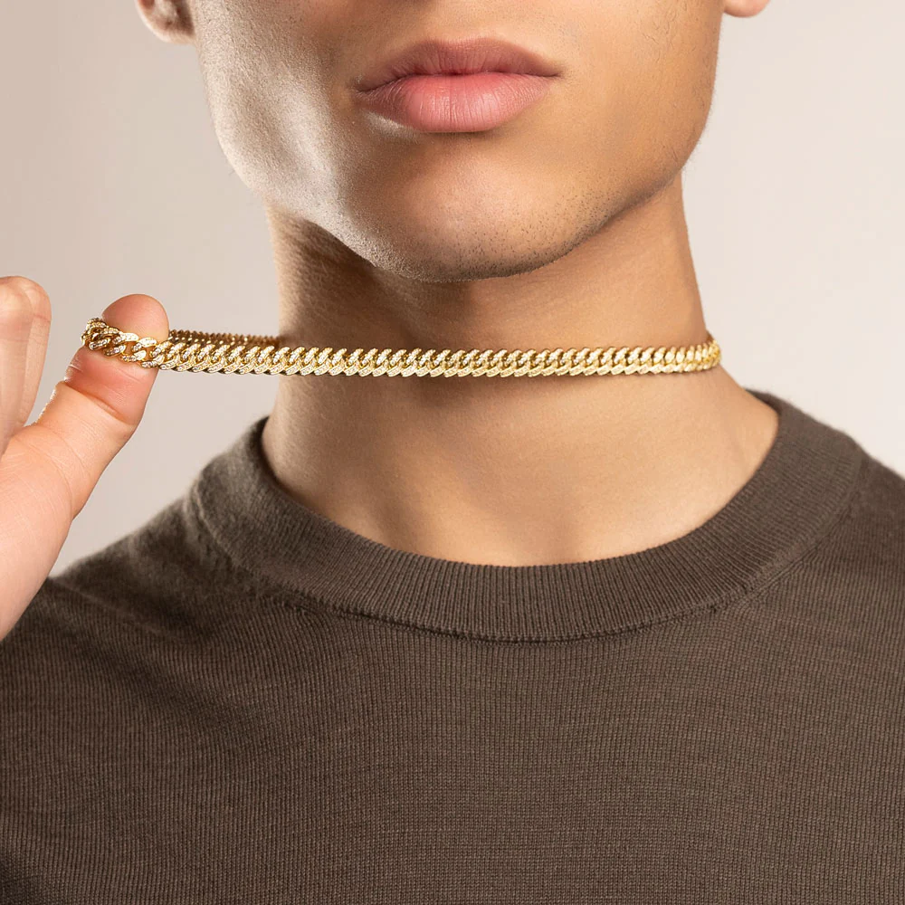 Micro Diamond Cuban Link Chain 8mm - Image 11