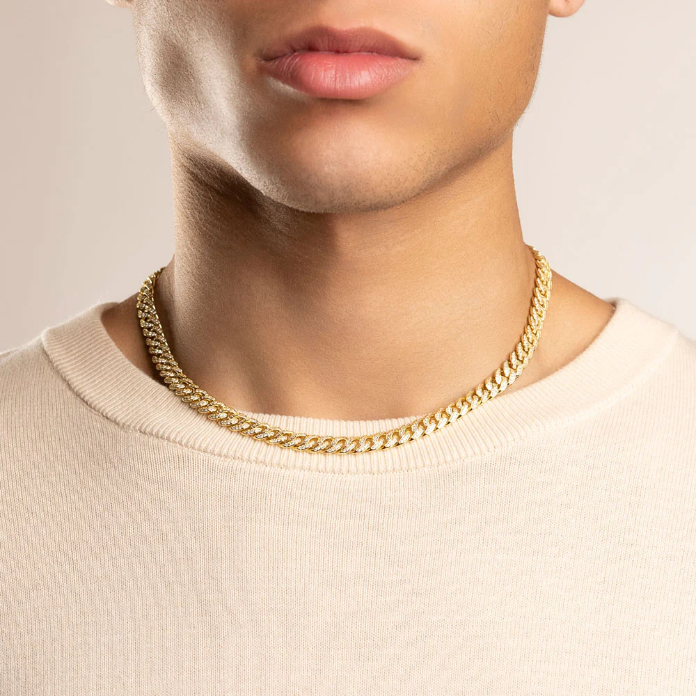 Micro Diamond Cuban Link Chain 8mm - Image 8