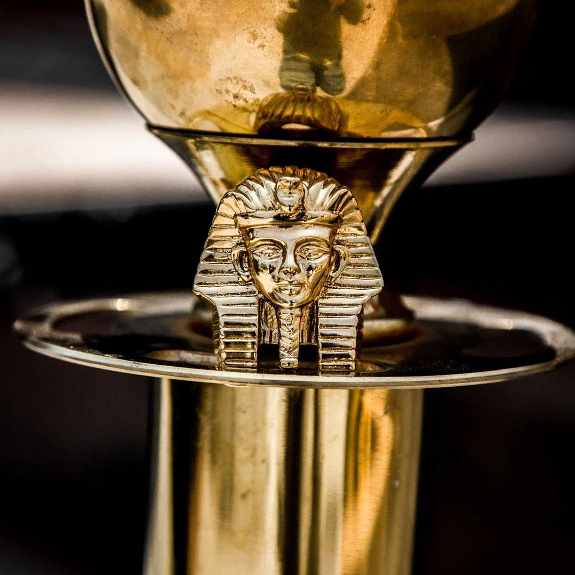 Pharaoh Head Gold Ring - Image 6