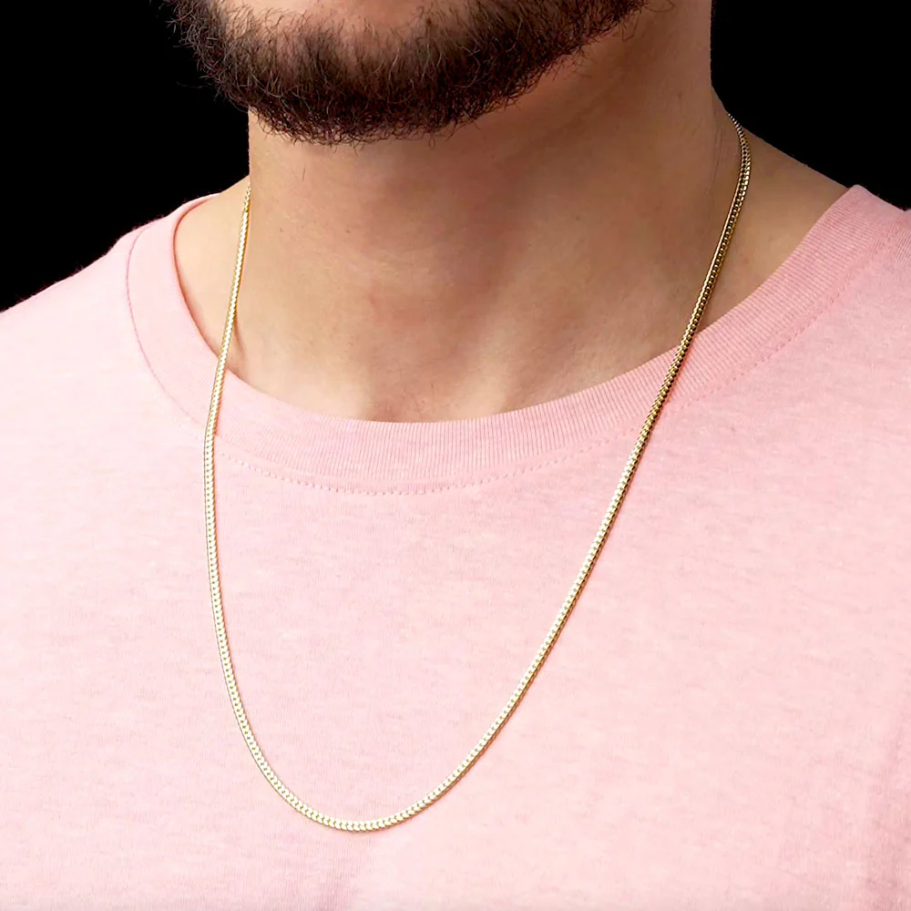 Solid Gold Cuban Link Chain Hollow - Image 13