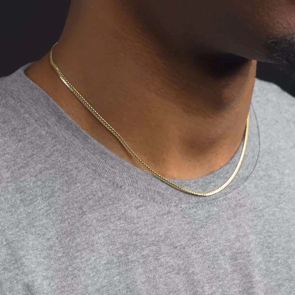 Solid Gold Cuban Link Chain Hollow - Image 14