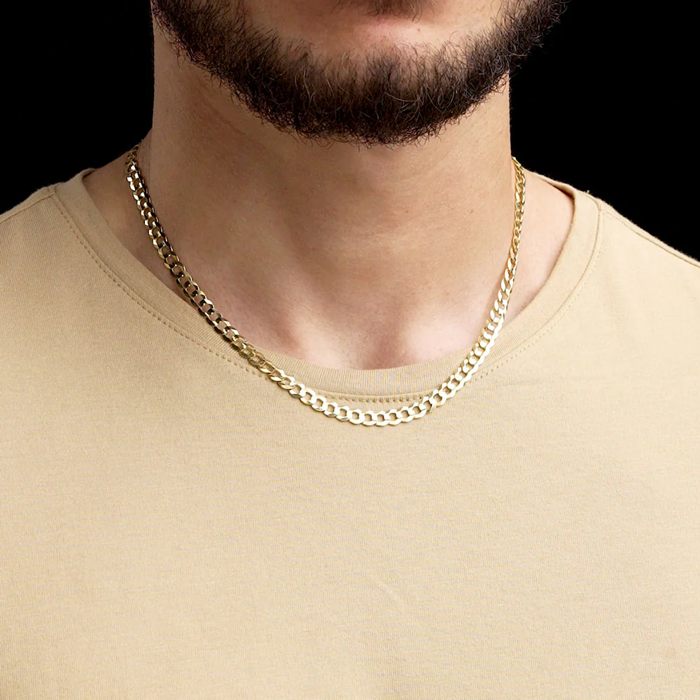 Solid Gold Curb Cuban Link Chain - Image 10