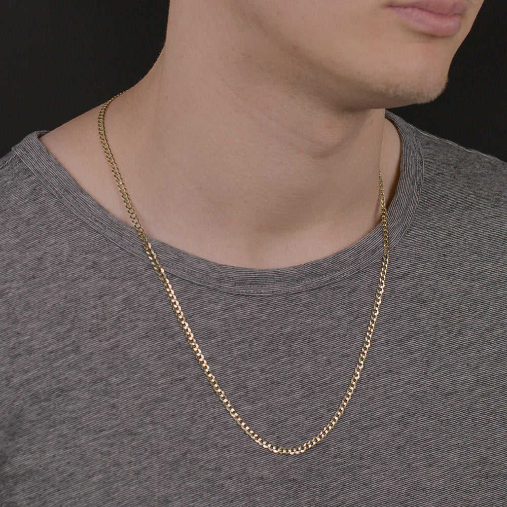 Solid Gold Curb Cuban Link Chain - Image 8