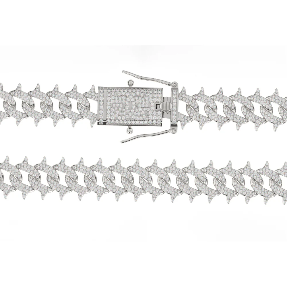 Spiked Diamond Cuban Chain - Image 13