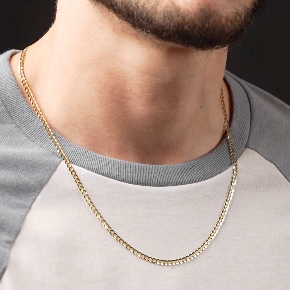 Vermeil Curb Cuban Link Chain - Image 8