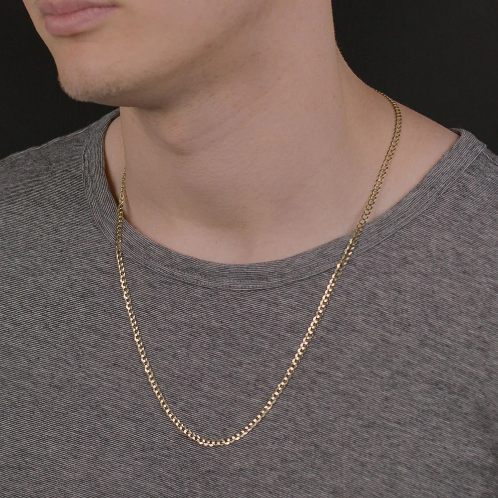 Vermeil Curb Cuban Link Chain - Image 9