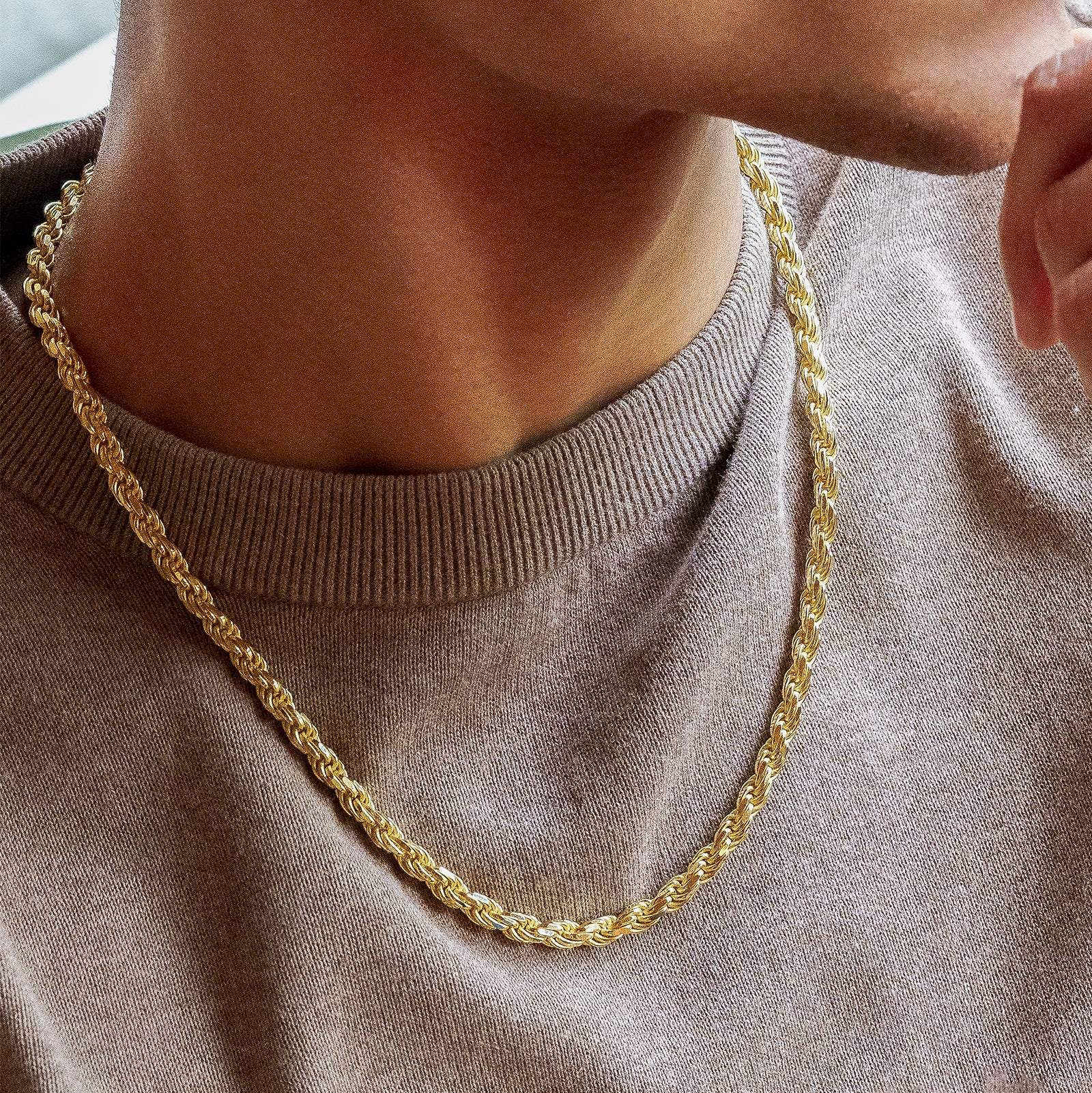 14k Gold Italian Vermeil Rope Chain - Image 12