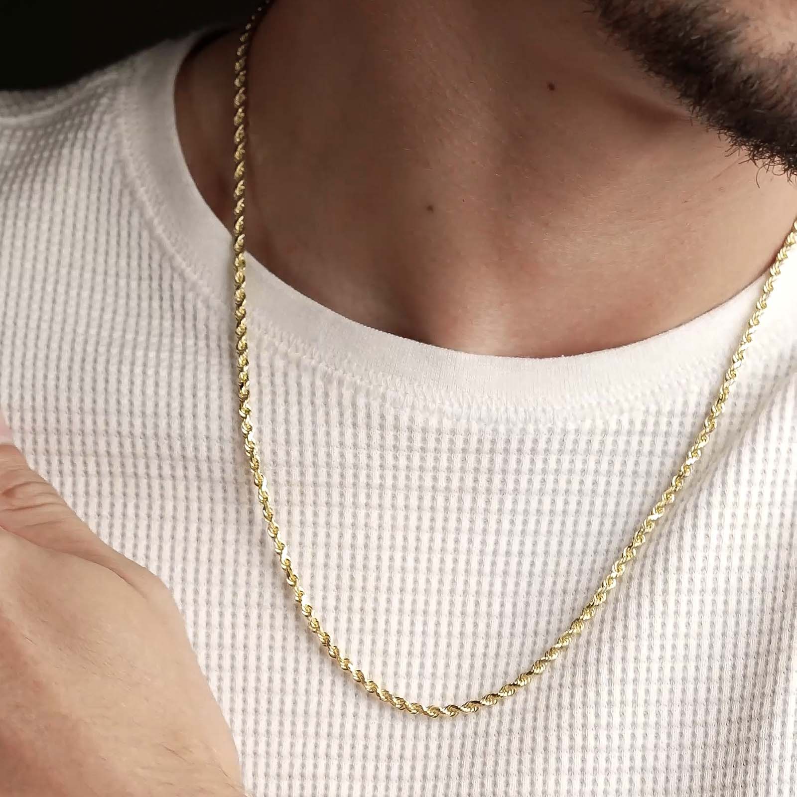 14k Gold Italian Vermeil Rope Chain - Image 13