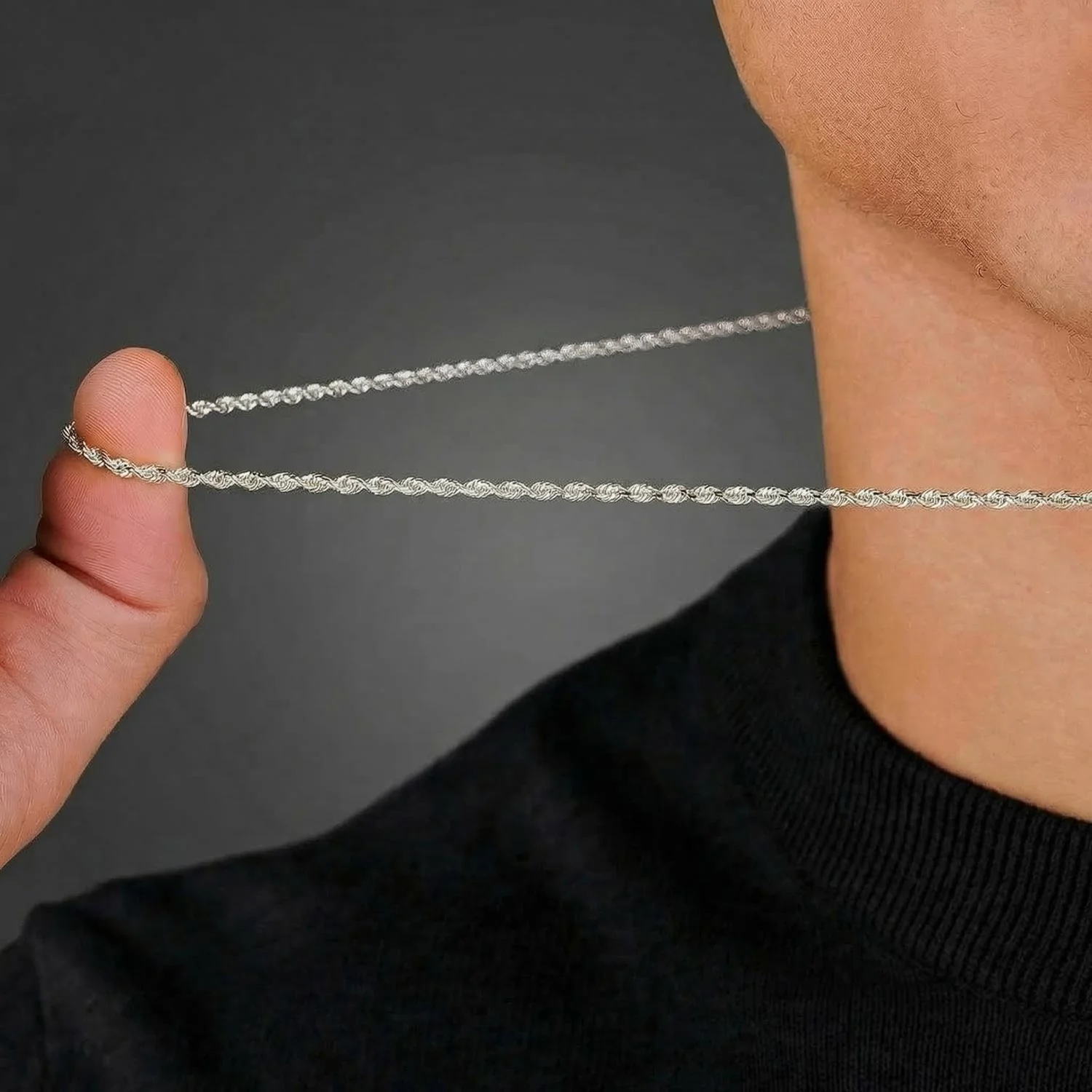 14k Gold Italian Vermeil Rope Chain - Image 17